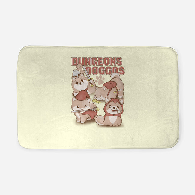 Dungeons and Doggos-none memory foam bath mat-glassstaff