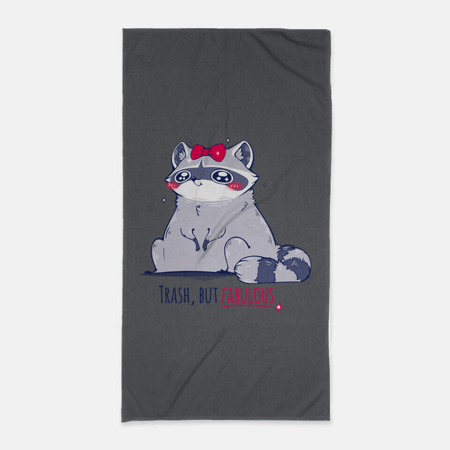 Trash But Fabulous-none beach towel-ChocolateRaisinFury