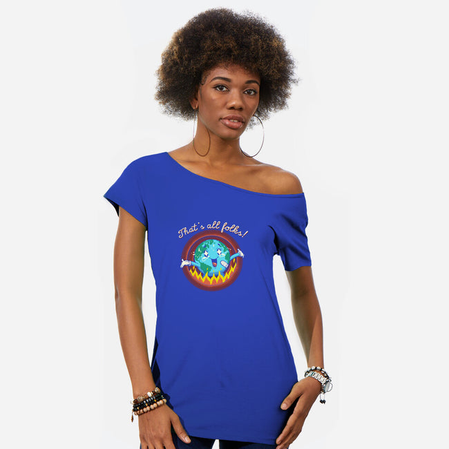 Show's Over-womens off shoulder tee-vp021