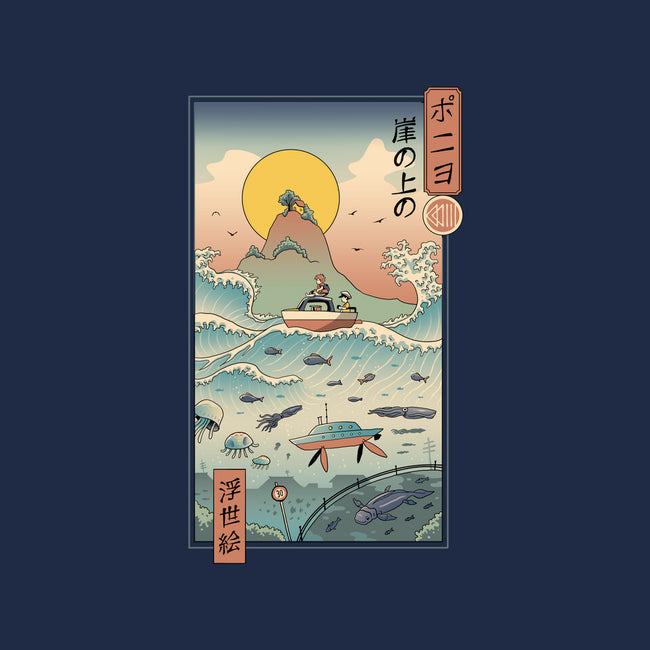 Ukiyo-E By The Sea-none glossy sticker-vp021