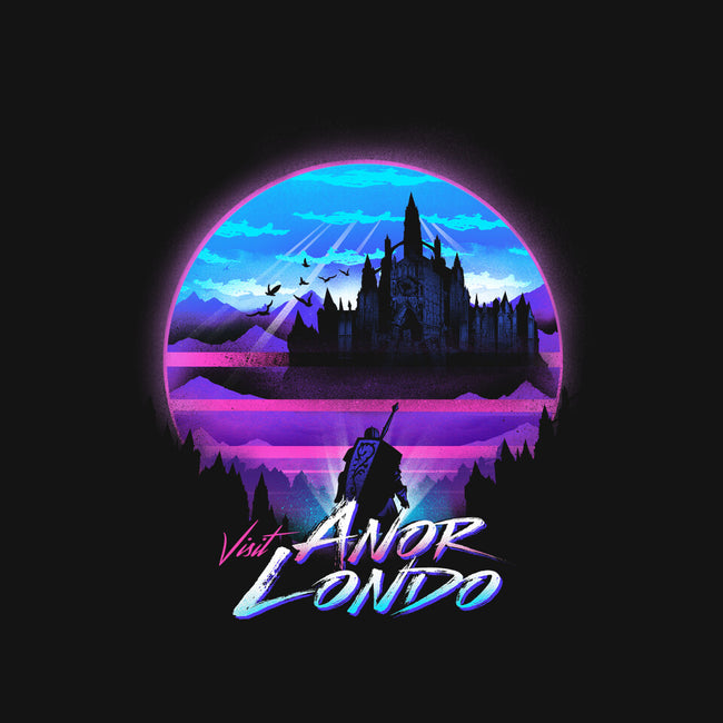 Anor Londo Postcard-none polyester shower curtain-dandingeroz