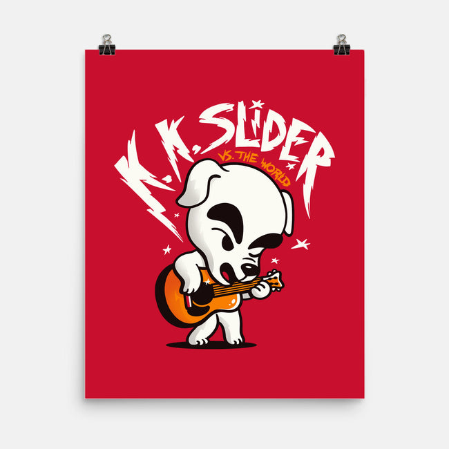 K.K. Slider vs the World-none matte poster-eduely