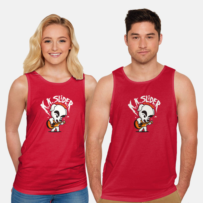 K.K. Slider vs the World-unisex basic tank-eduely