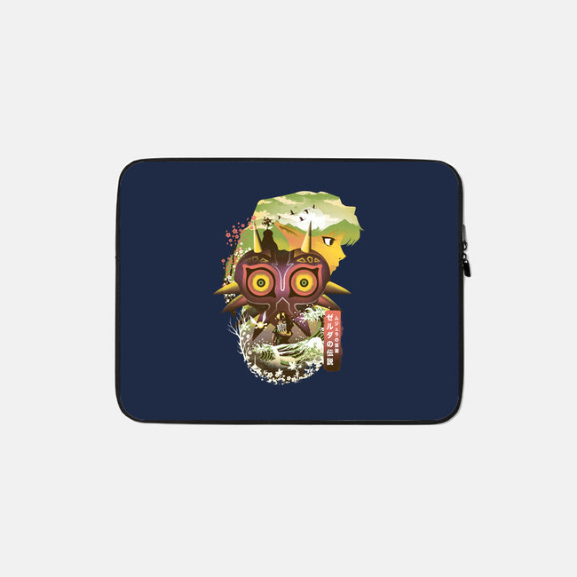 Ukiyo-E Majora-none zippered laptop sleeve-dandingeroz