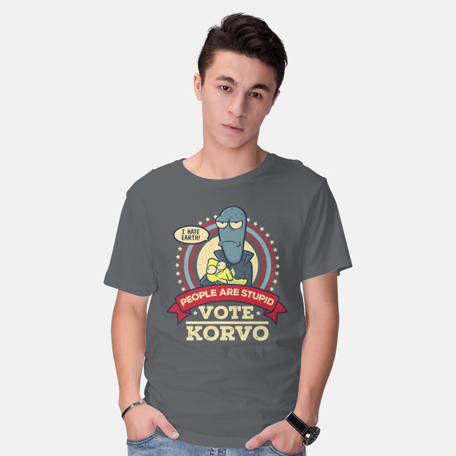 Vote Korvo-mens basic tee-kgullholmen