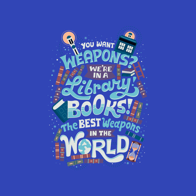 Books are the Best Weapons-none glossy sticker-risarodil