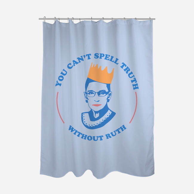 Truthful Ruth-none polyester shower curtain-TeeFury