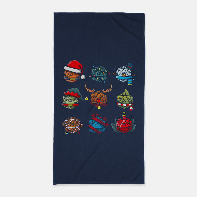 Christmas Dice-none beach towel-Vallina84