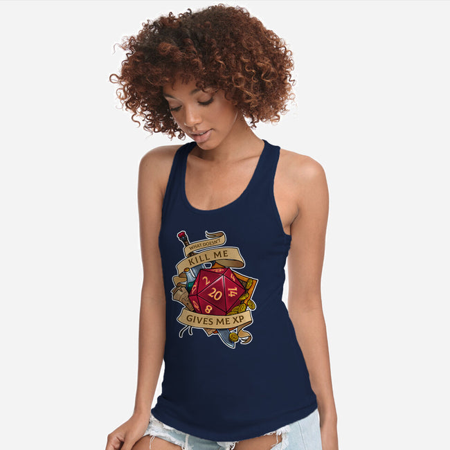 Gives Me XP-womens racerback tank-Ursulalopez