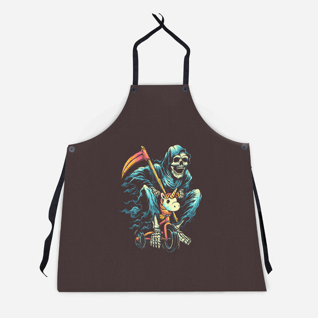 Last Ride-unisex kitchen apron-glitchygorilla