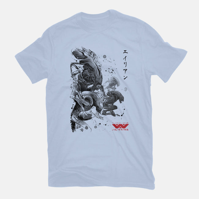 Xenomorphs Invasion Sumi-E-mens premium tee-DrMonekers