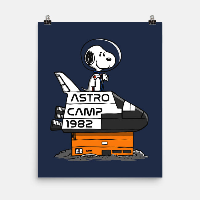 Astro Camp-none matte poster-doodletoots