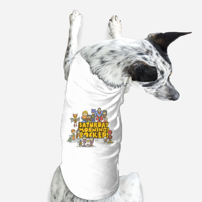 Saturday Mornings Rocked!-dog basic pet tank-kg07