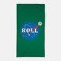 Space Roll-none beach towel-retrodivision