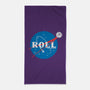 Space Roll-none beach towel-retrodivision