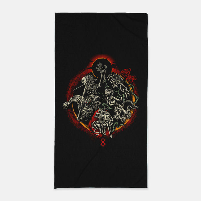 Berserker-none beach towel-Fearcheck