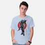 Galactic Bounty Hunter Sumi-E-mens basic tee-DrMonekers