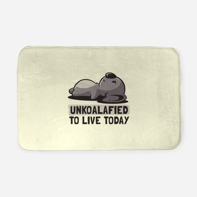 Unkoalified To Live Today-none memory foam bath mat-eduely