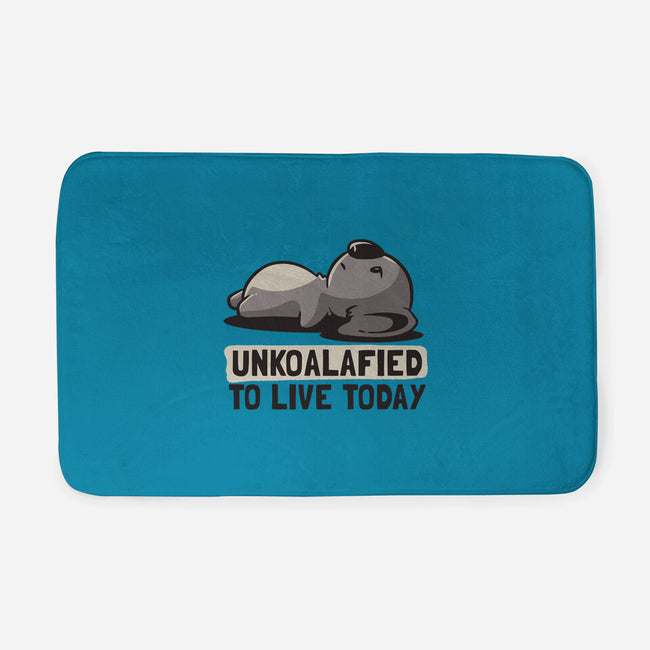 Unkoalified To Live Today-none memory foam bath mat-eduely