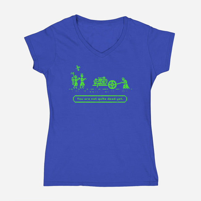 The Camelot Trail-womens v-neck tee-kg07