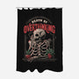 Death by Overthinking-none polyester shower curtain-eduely