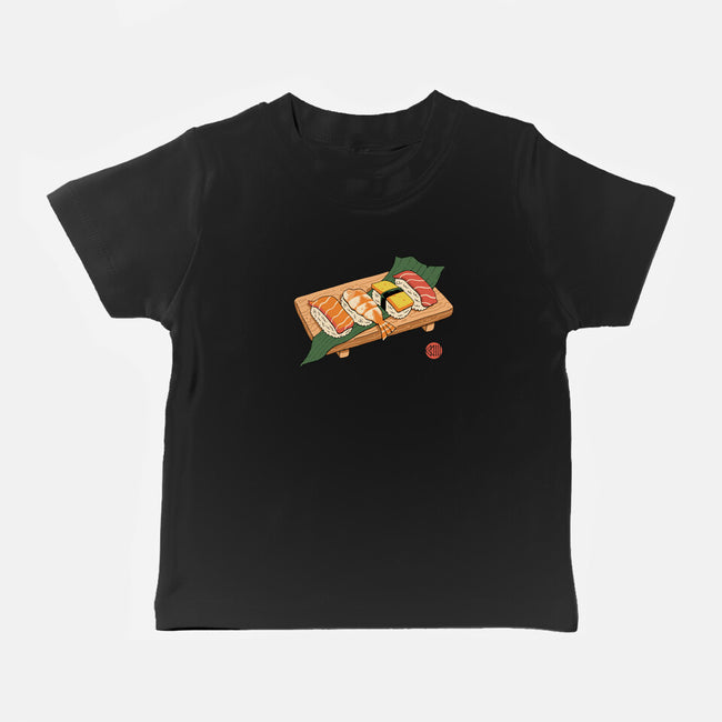 Sushi Ukiyo-E-baby basic tee-vp021