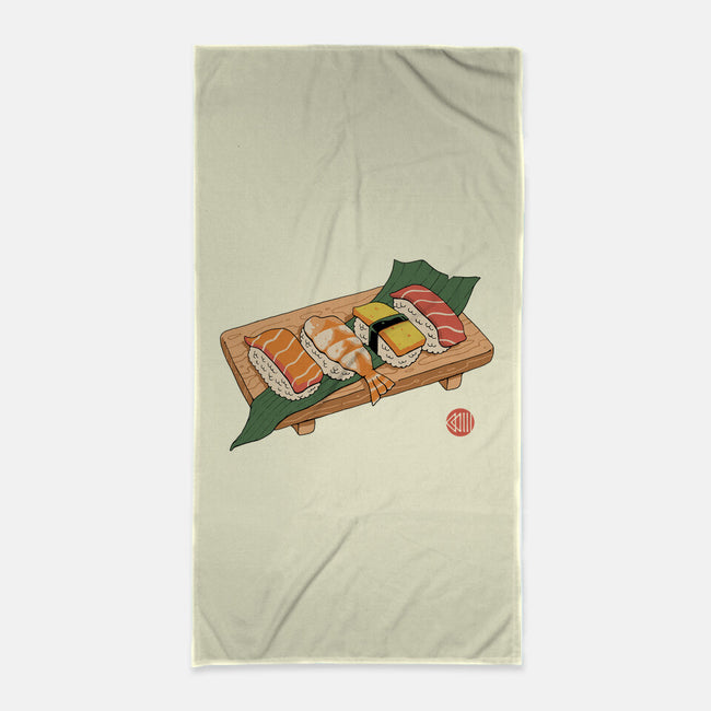 Sushi Ukiyo-E-none beach towel-vp021