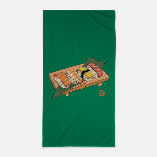 Sushi Ukiyo-E-none beach towel-vp021