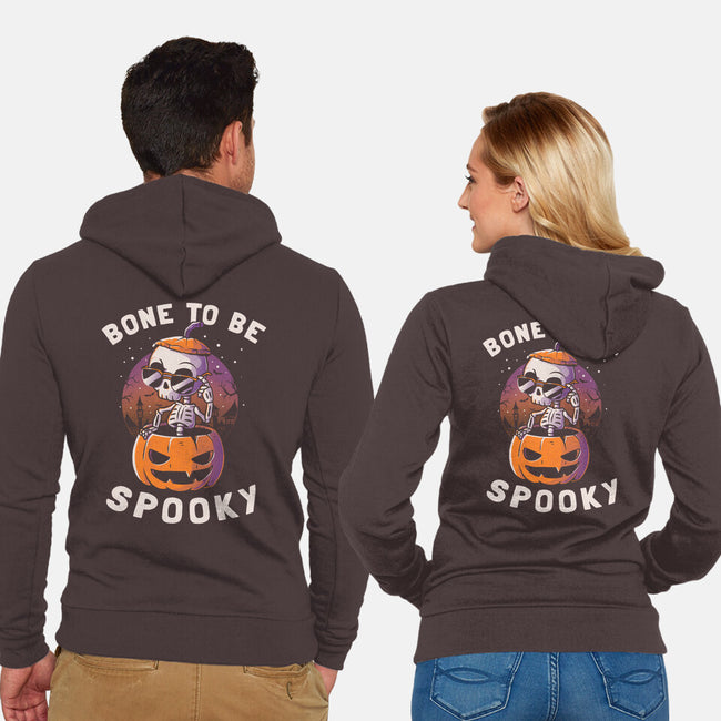 Bone To Be Spooky-unisex zip-up sweatshirt-koalastudio