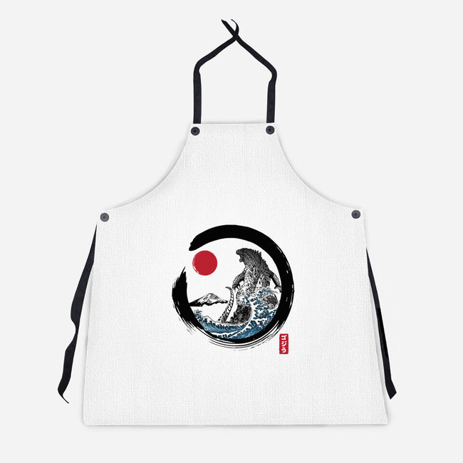 Enso Kaiju-unisex kitchen apron-DrMonekers