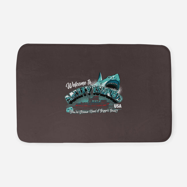 Welcome To Amity Island-none memory foam bath mat-goodidearyan