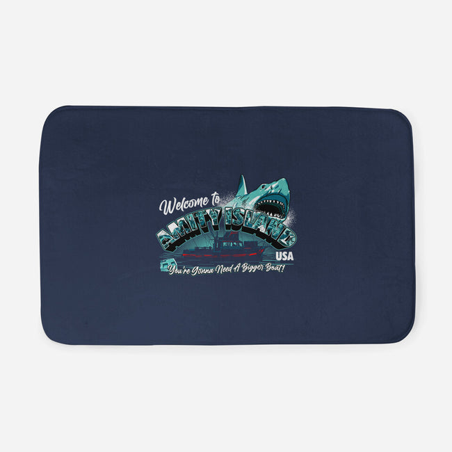 Welcome To Amity Island-none memory foam bath mat-goodidearyan