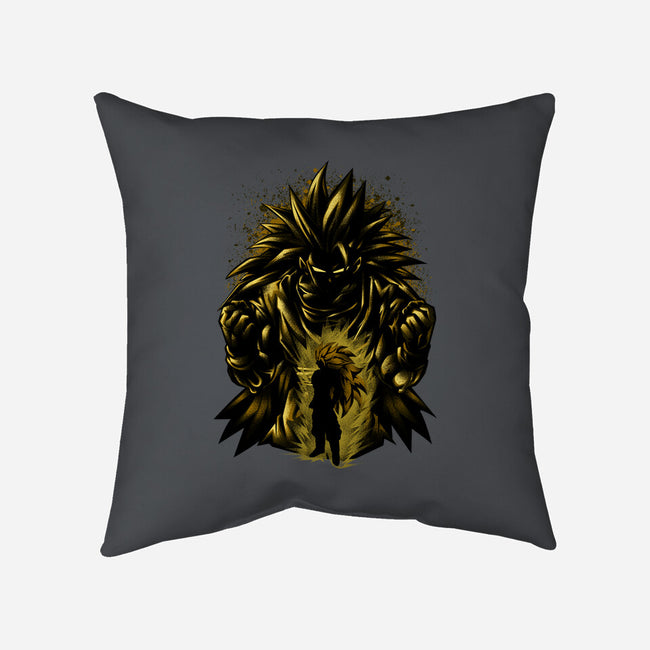 Super SSJ3-none non-removable cover w insert throw pillow-hypertwenty