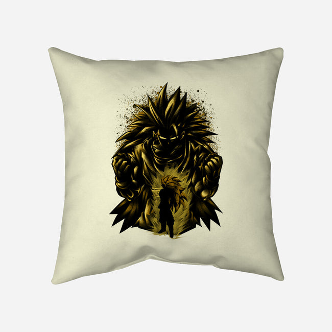 Super SSJ3-none non-removable cover w insert throw pillow-hypertwenty