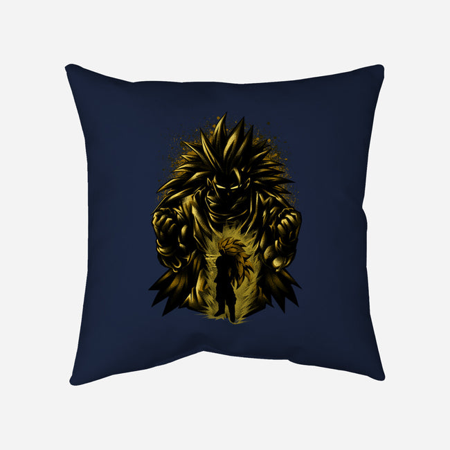 Super SSJ3-none non-removable cover w insert throw pillow-hypertwenty