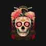 Geisha Calavera-none beach towel-NemiMakeit