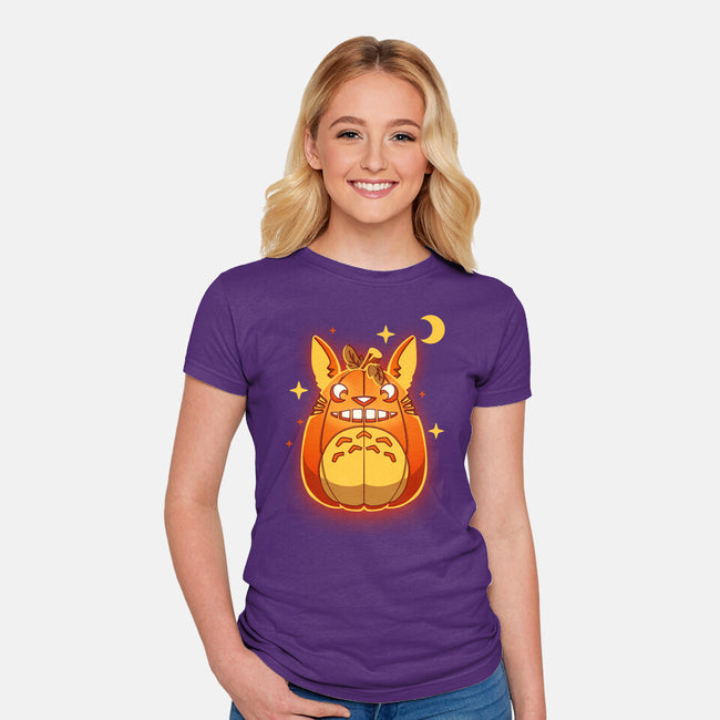 My Neighbor Pumpkin-womens fitted tee-theteenosaur