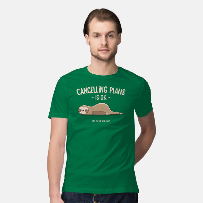 Cancelling Plans Is Ok-mens premium tee-retrodivision