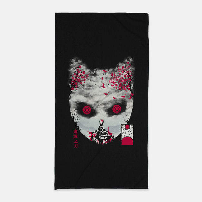 Tanjiro Mask-none beach towel-dandingeroz