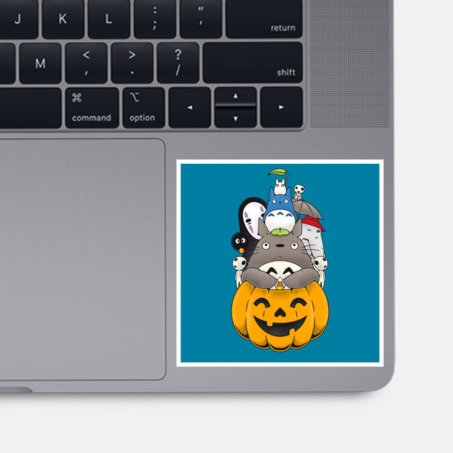 Halloween Animation-none glossy sticker-Alundrart