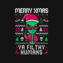 Alien Christmas-mens premium tee-eduely