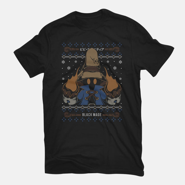 Vivi Black Mage Christmas-mens heavyweight tee-Alundrart