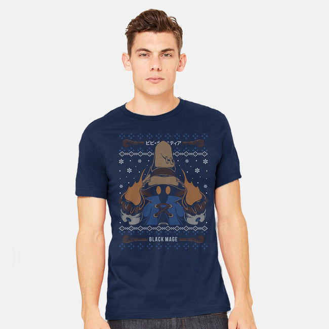 Vivi Black Mage Christmas-mens heavyweight tee-Alundrart