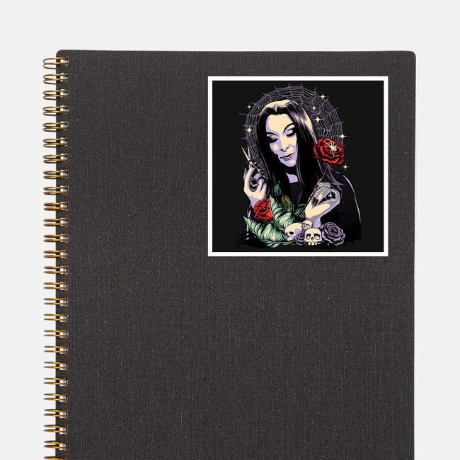 Sweet Morticia-none glossy sticker-heydale