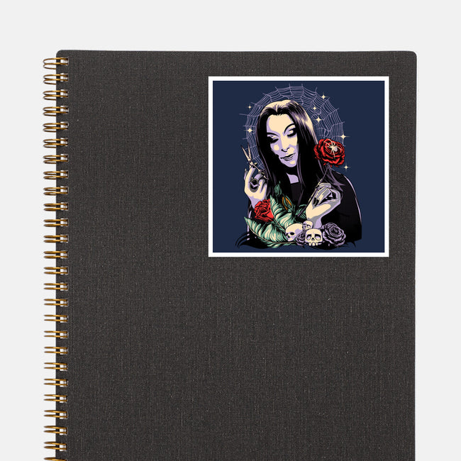 Sweet Morticia-none glossy sticker-heydale