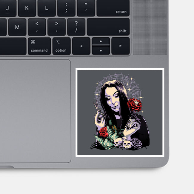 Sweet Morticia-none glossy sticker-heydale