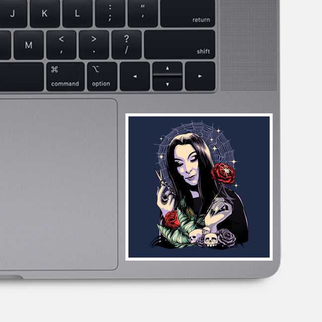 Sweet Morticia-none glossy sticker-heydale