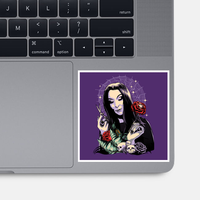 Sweet Morticia-none glossy sticker-heydale