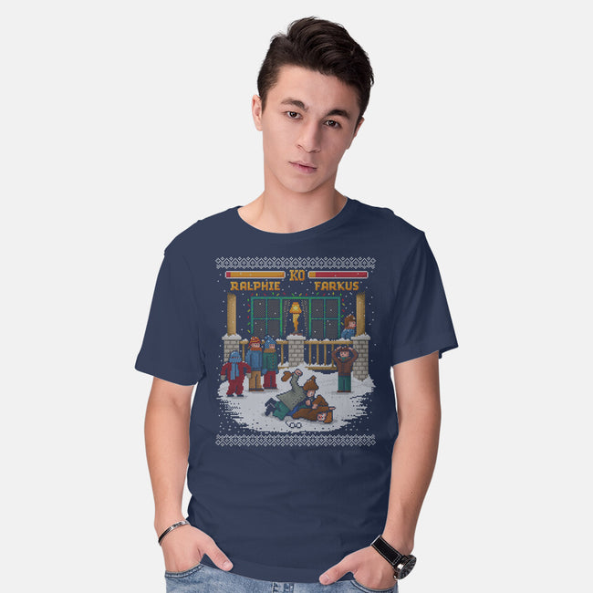 The Christmas Fight-mens basic tee-kg07