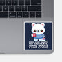 Winter Time Polar Bear-none glossy sticker-NemiMakeit